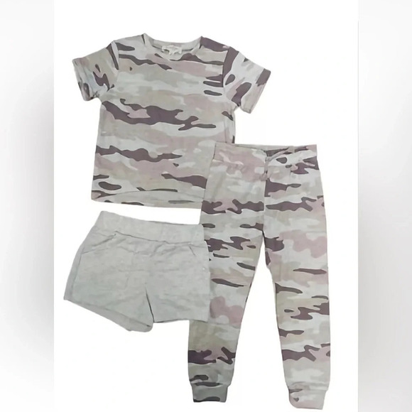 JessicaāSimpsonāKids'Ā 3-pieceā5 Pink Camo Set size 5 - Picture 9 of 16